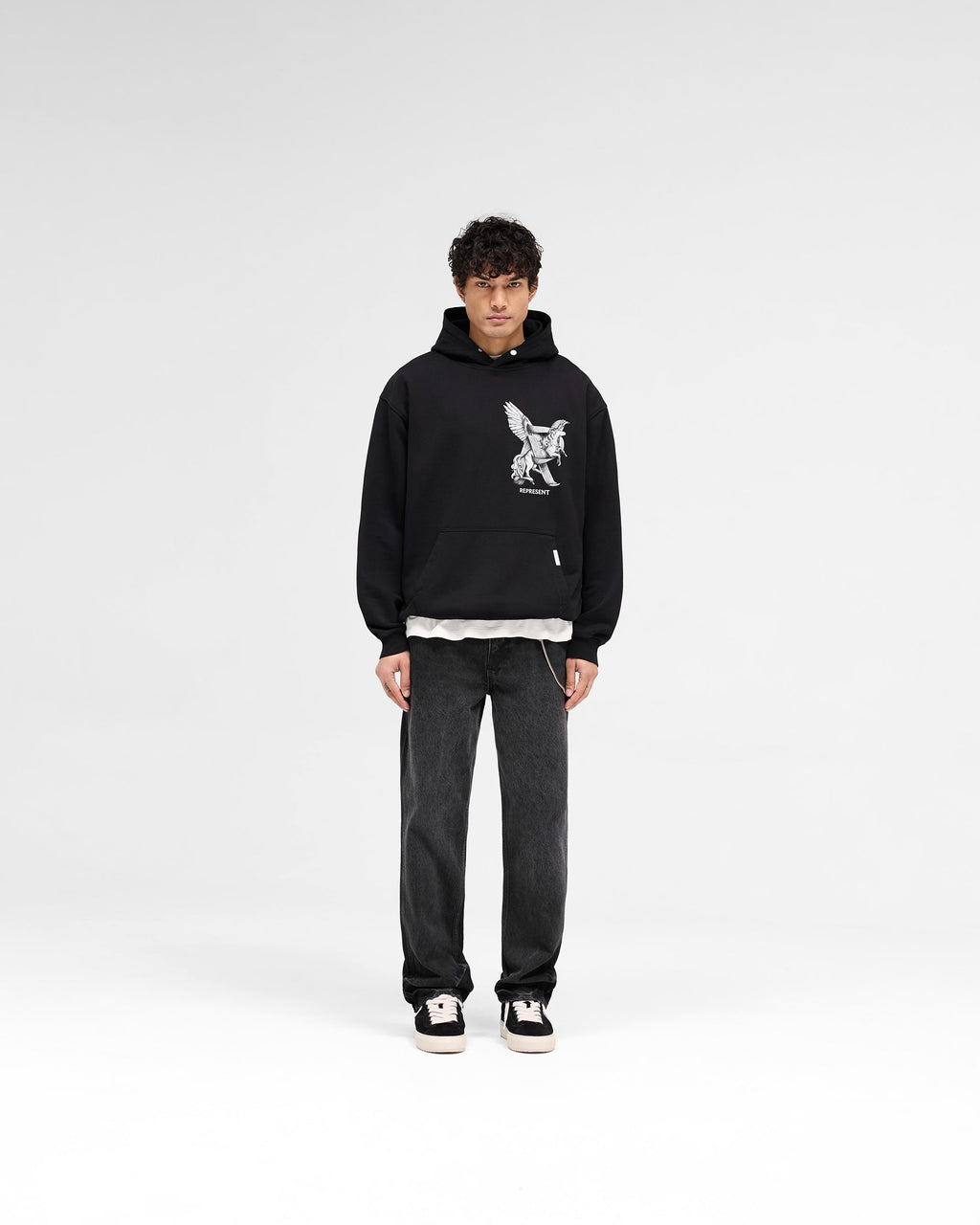 Elegance In Motion Hoodie - Jet Black