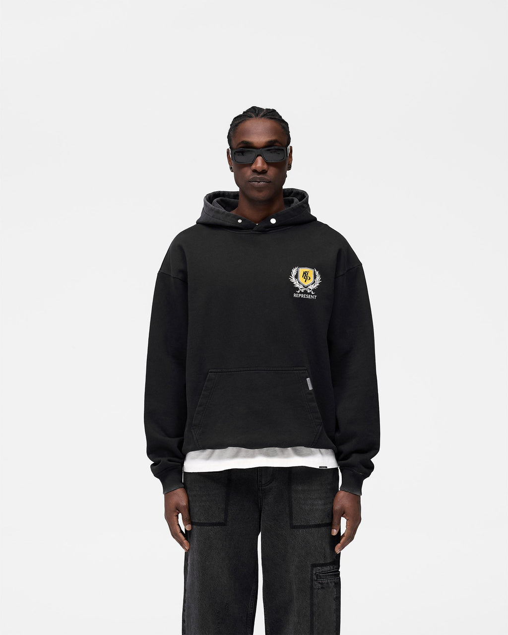 Crest Hoodie - Vintage Black