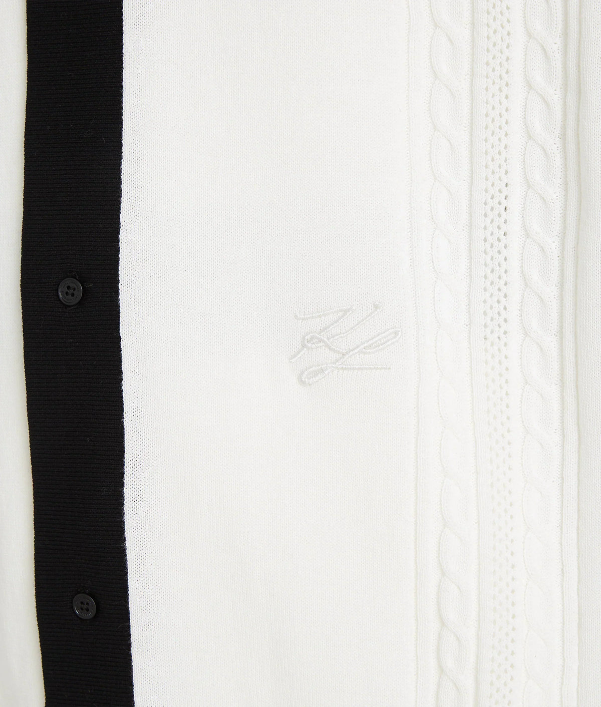Karl Lagerfeld KNITTED SHORT-SLEEVED SHIRT