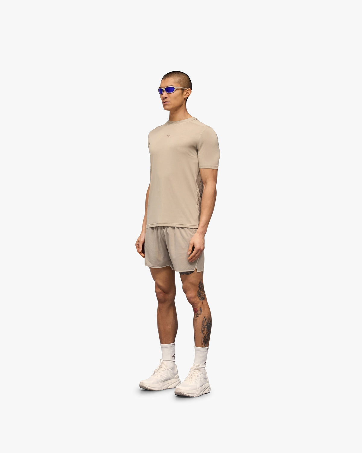 247 Contour Run T-Shirt - Pebble