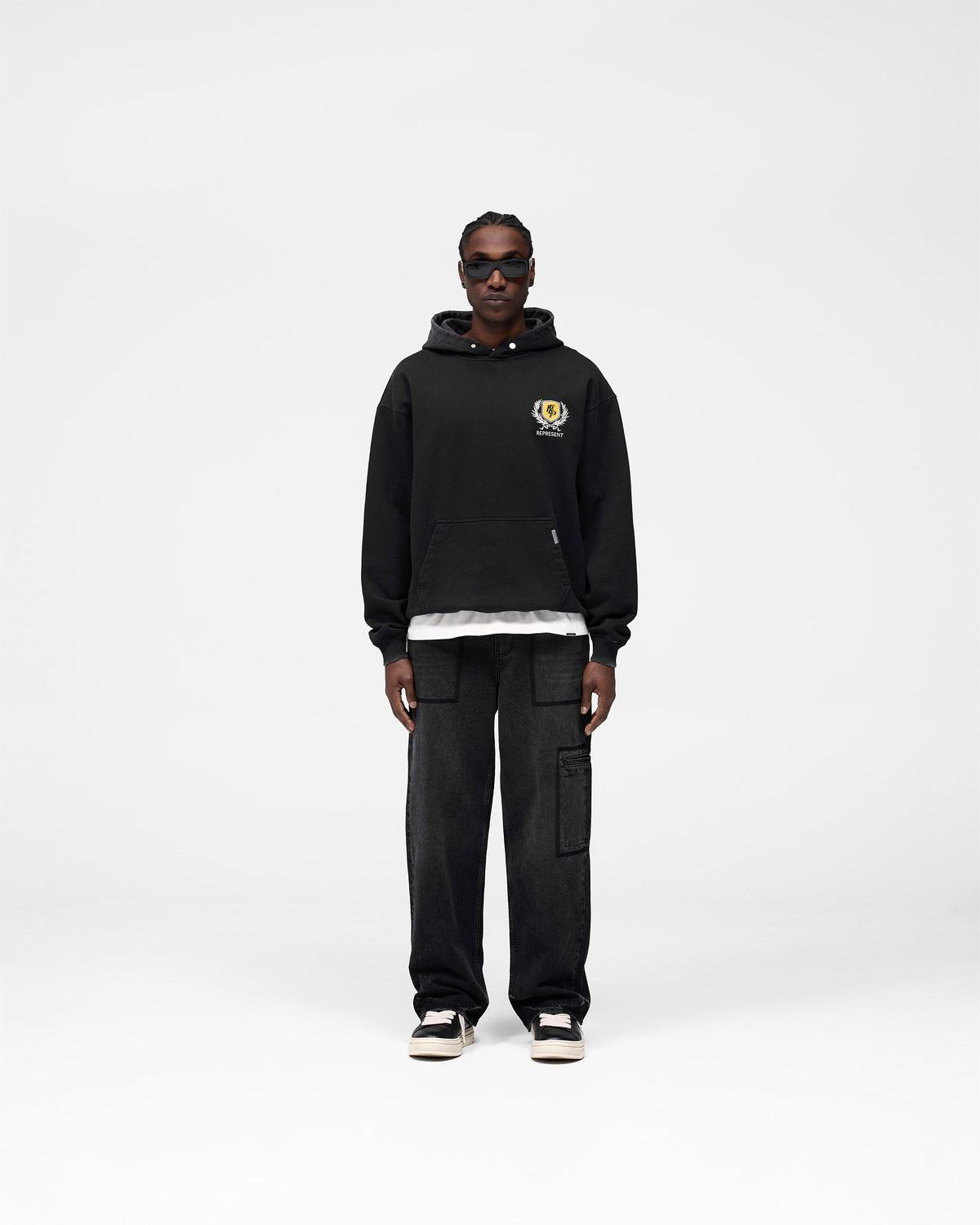 Crest Hoodie - Vintage Black