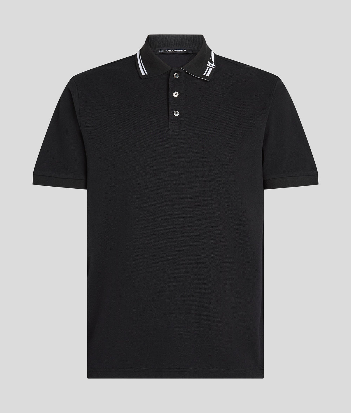 Contrast piping polo shirt