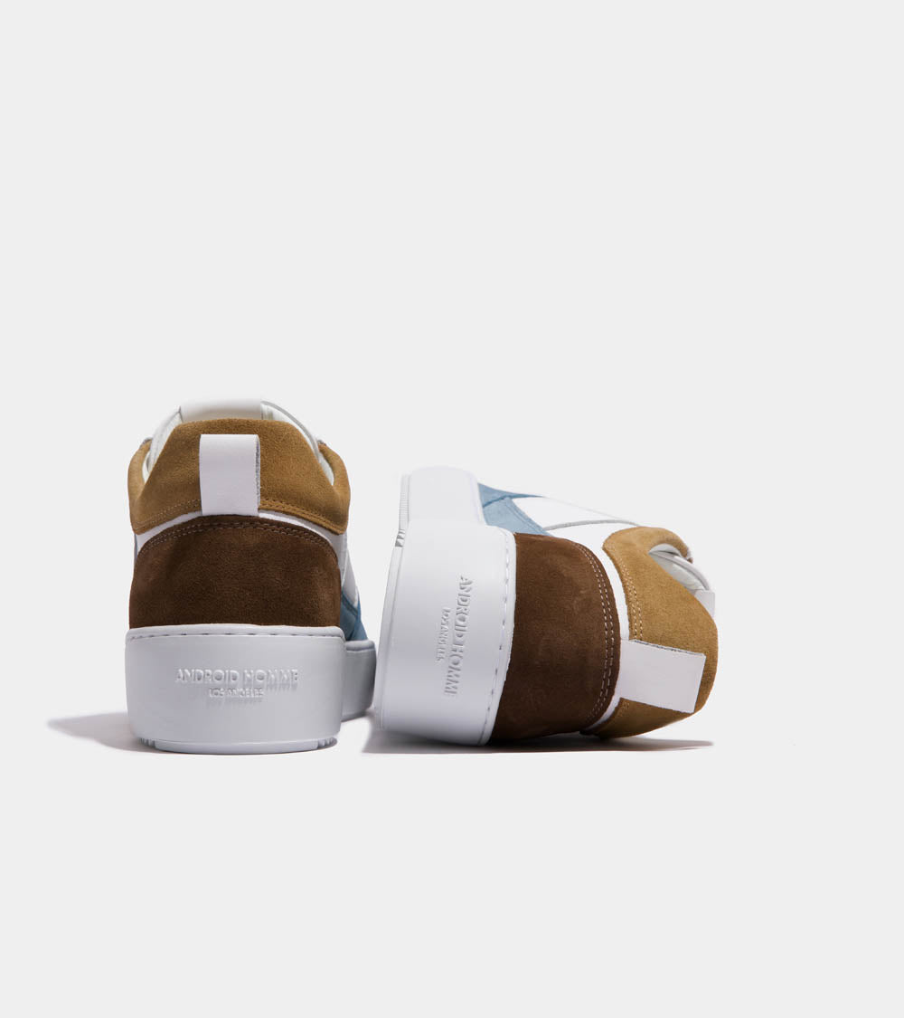 Android Homme Point Dume Low Blue Beige Stone Suede AHP241-32