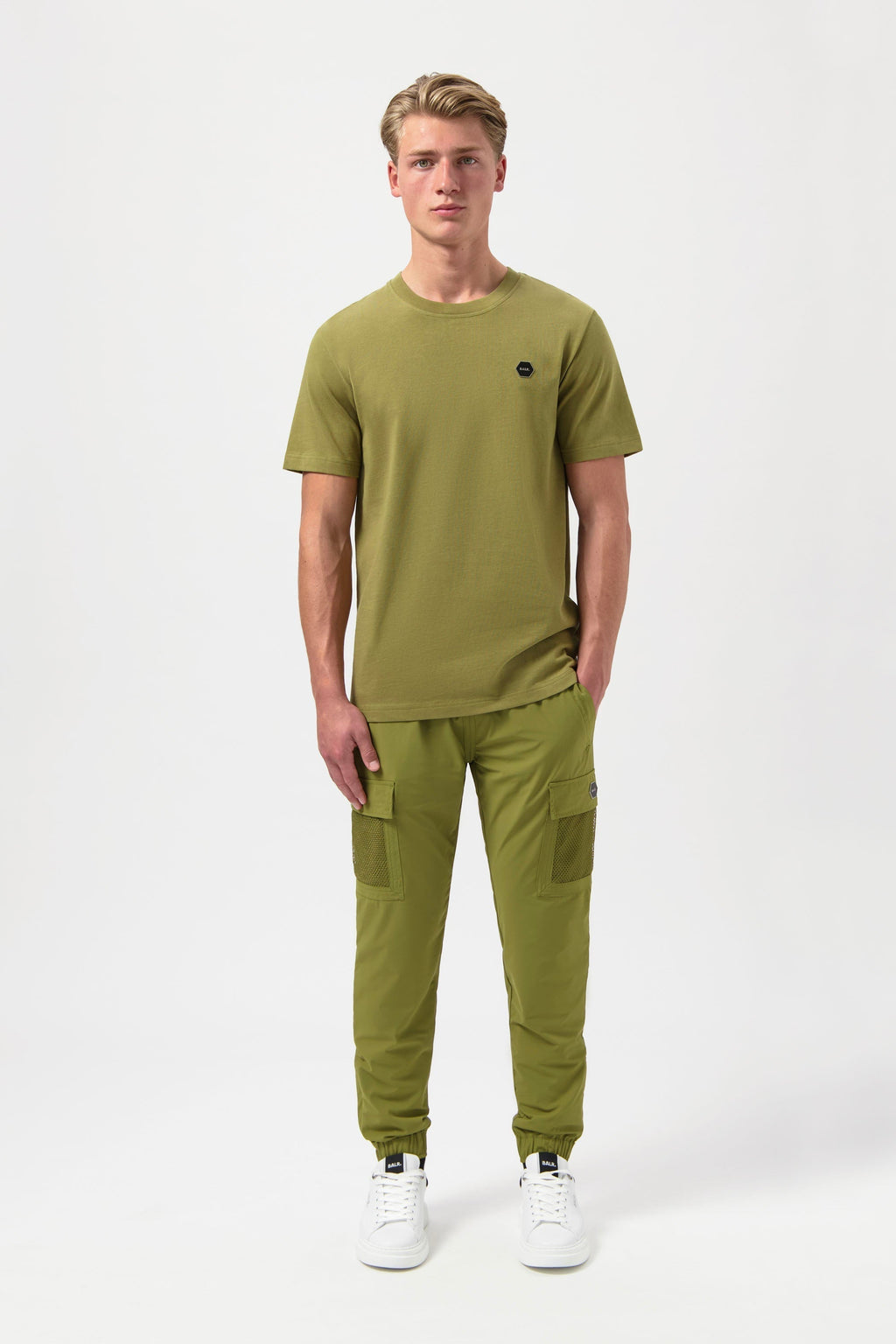 Hexline Regular Fit T-Shirt Sphagnum
