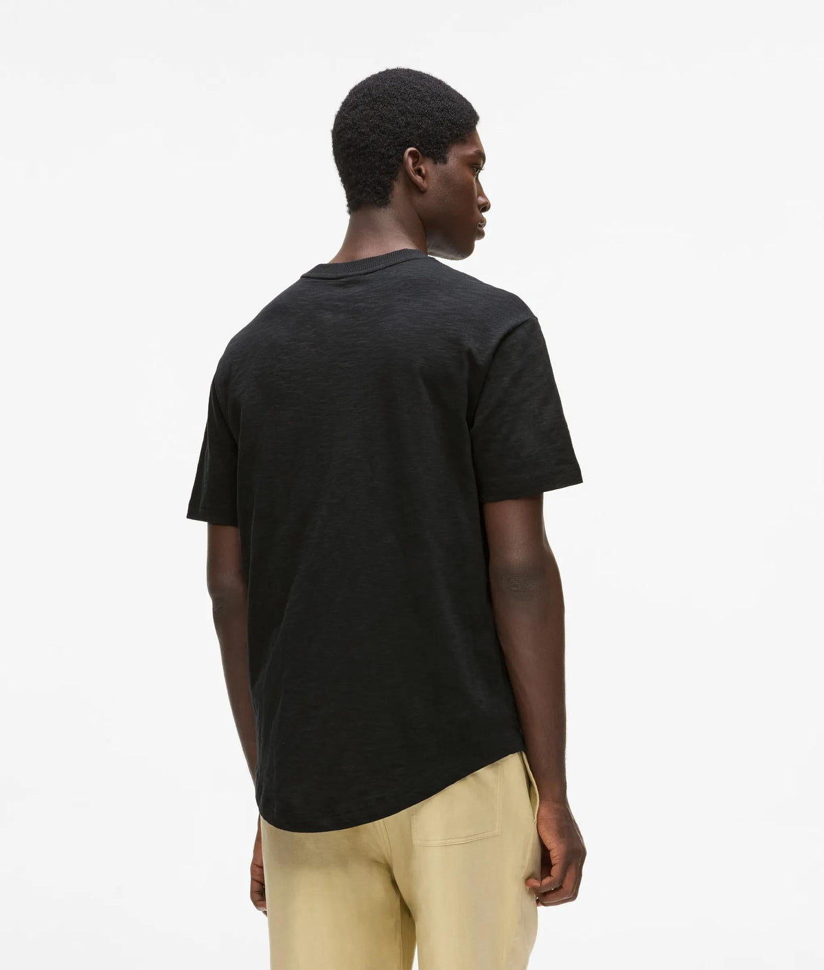 Curved hem T-shirt