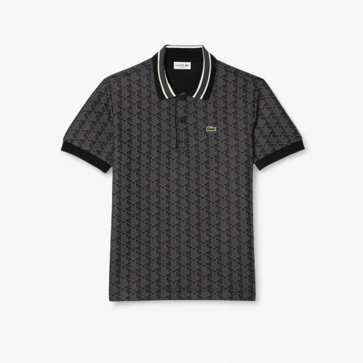 Classic Fit Monogram Jacquard Polo Shirt
