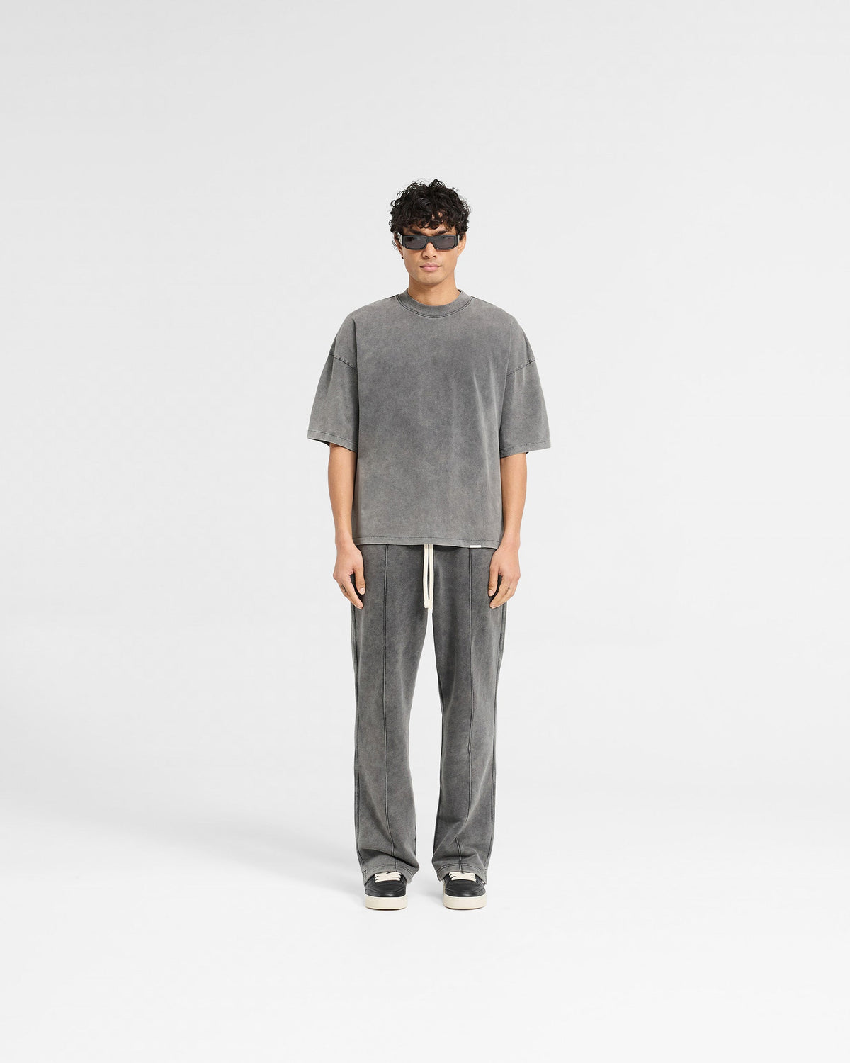 Initial Boxy T-Shirt - Vintage Grey