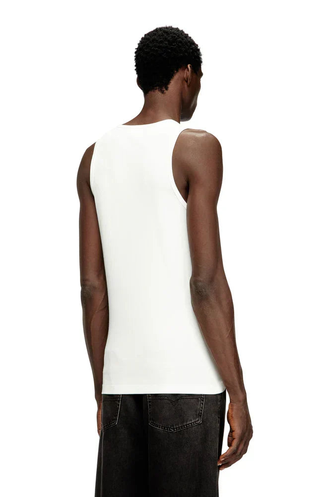 Cotton tank top with logo