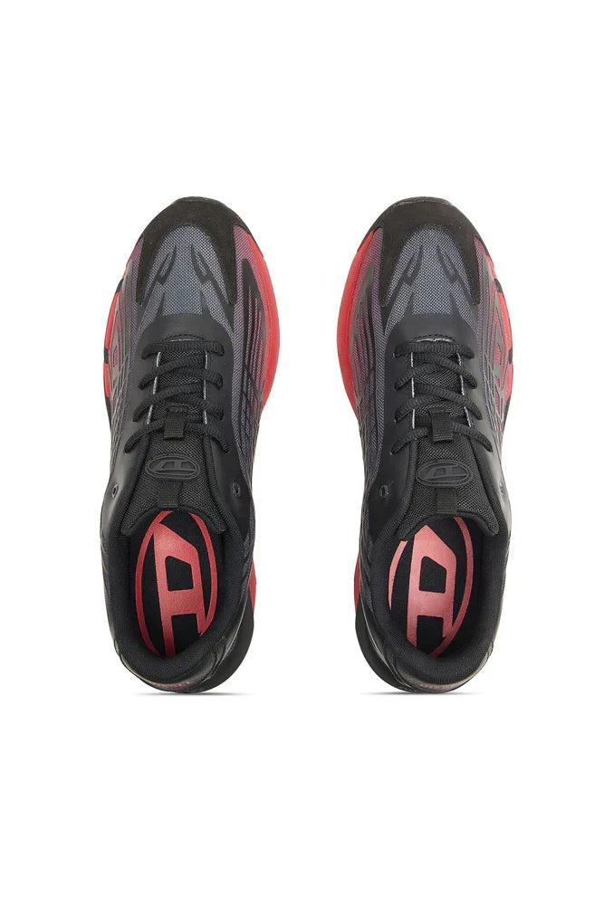 D-Vit-Sneakers in striped dégradé mesh