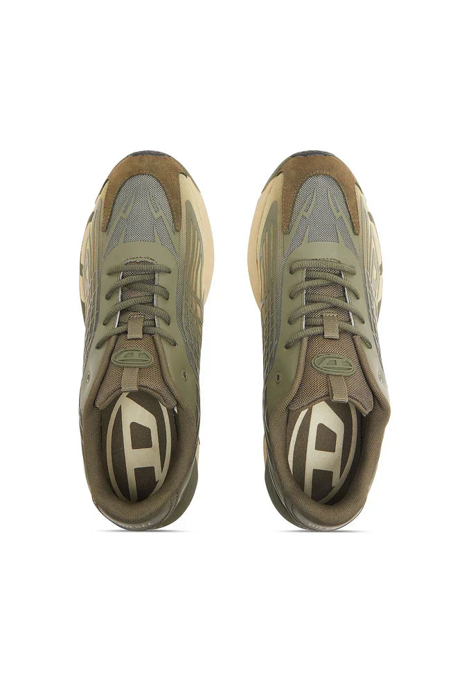 D-Vit-Sneakers in striped dégradé mesh
