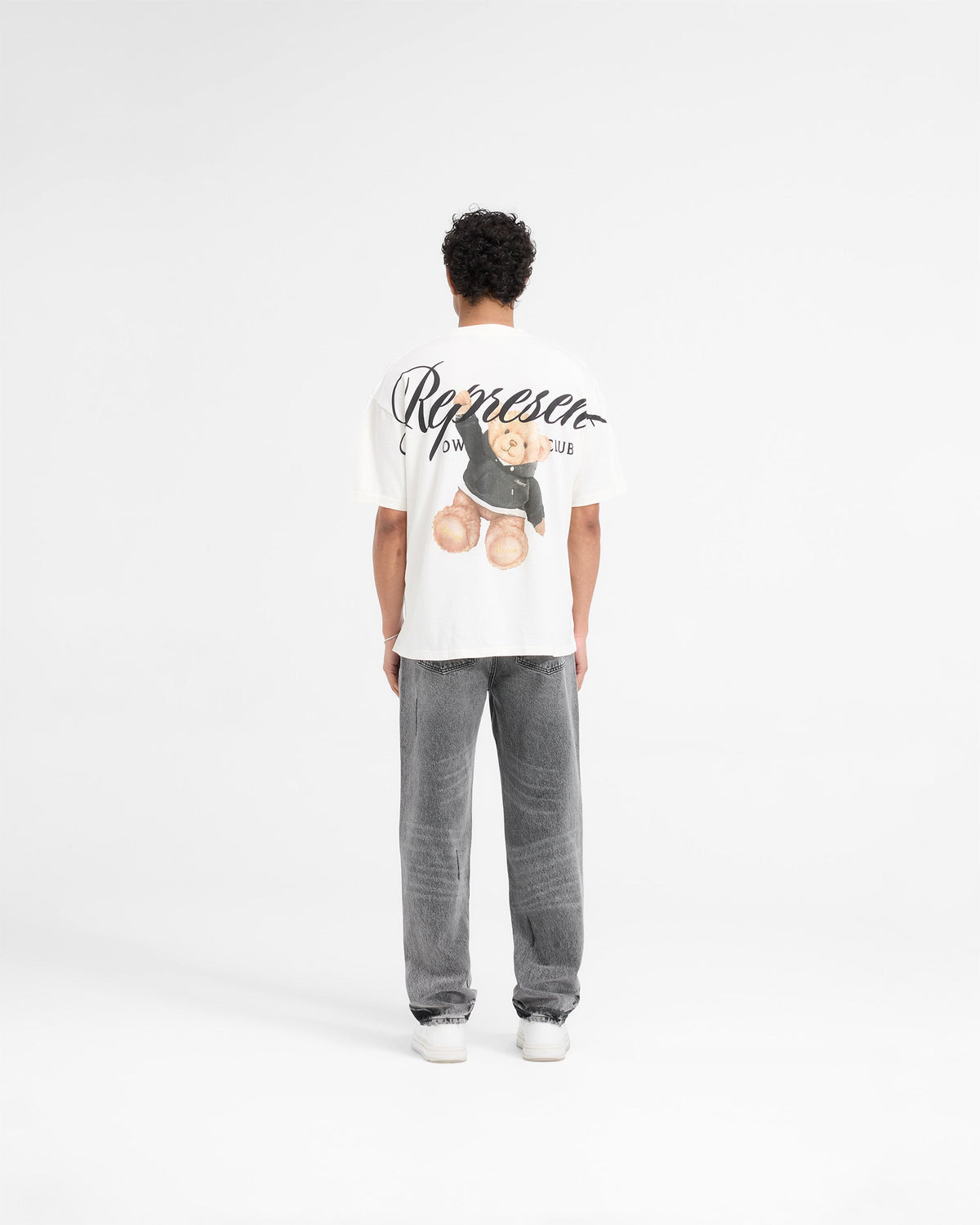 Represent X Harrods Bear Owners Club T-Shirt - Flat White