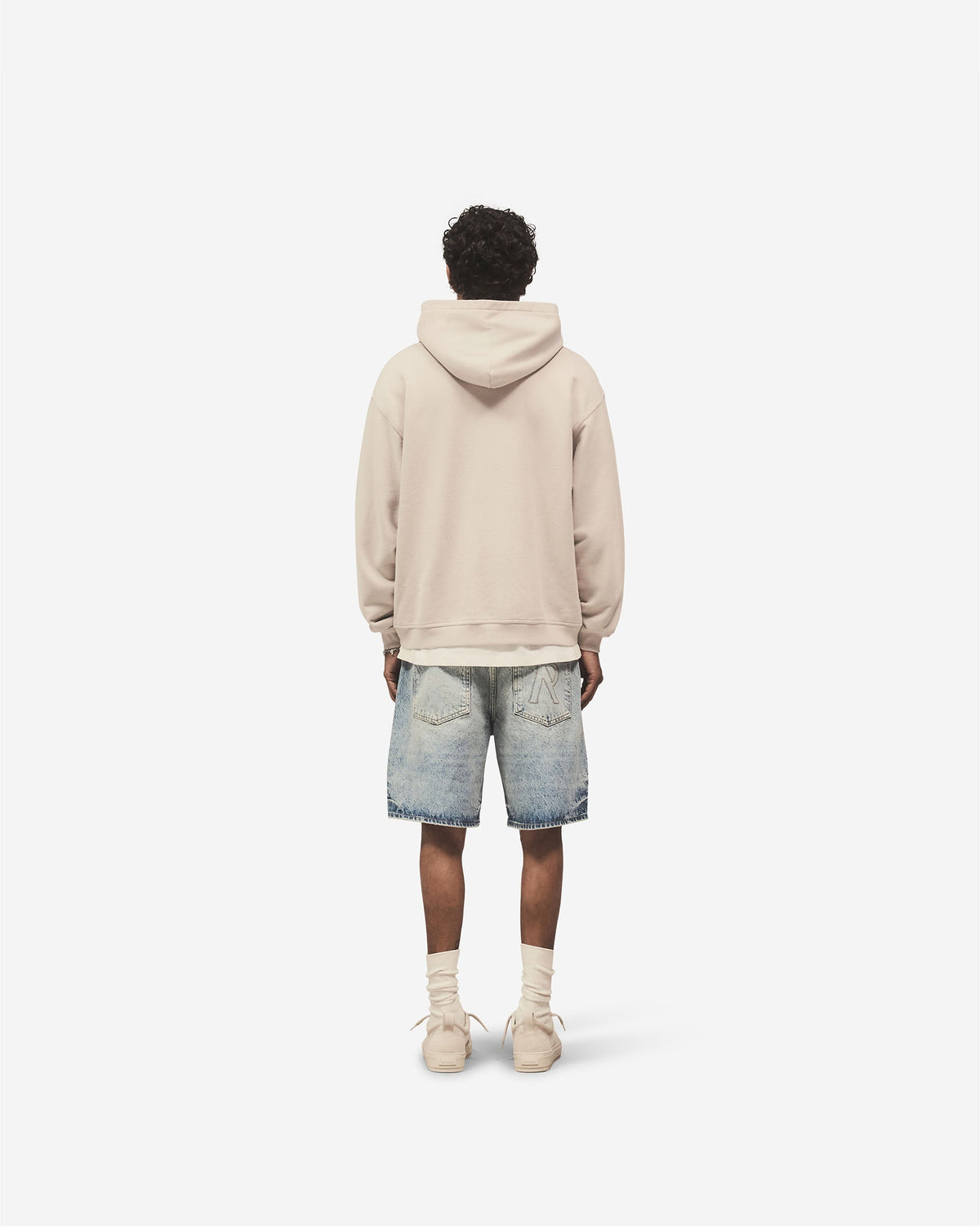 Script Logo Zip Hoodie - Concrete