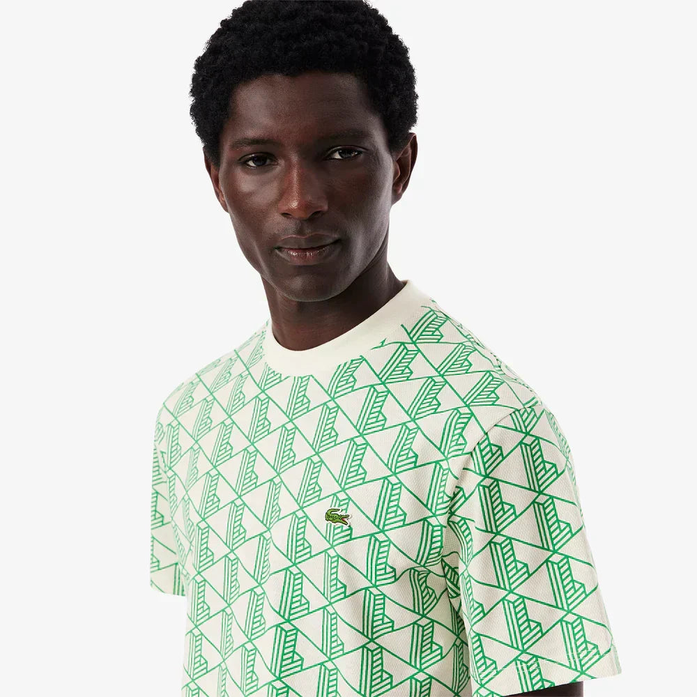 Lacoste Monogram cotton t-shirt