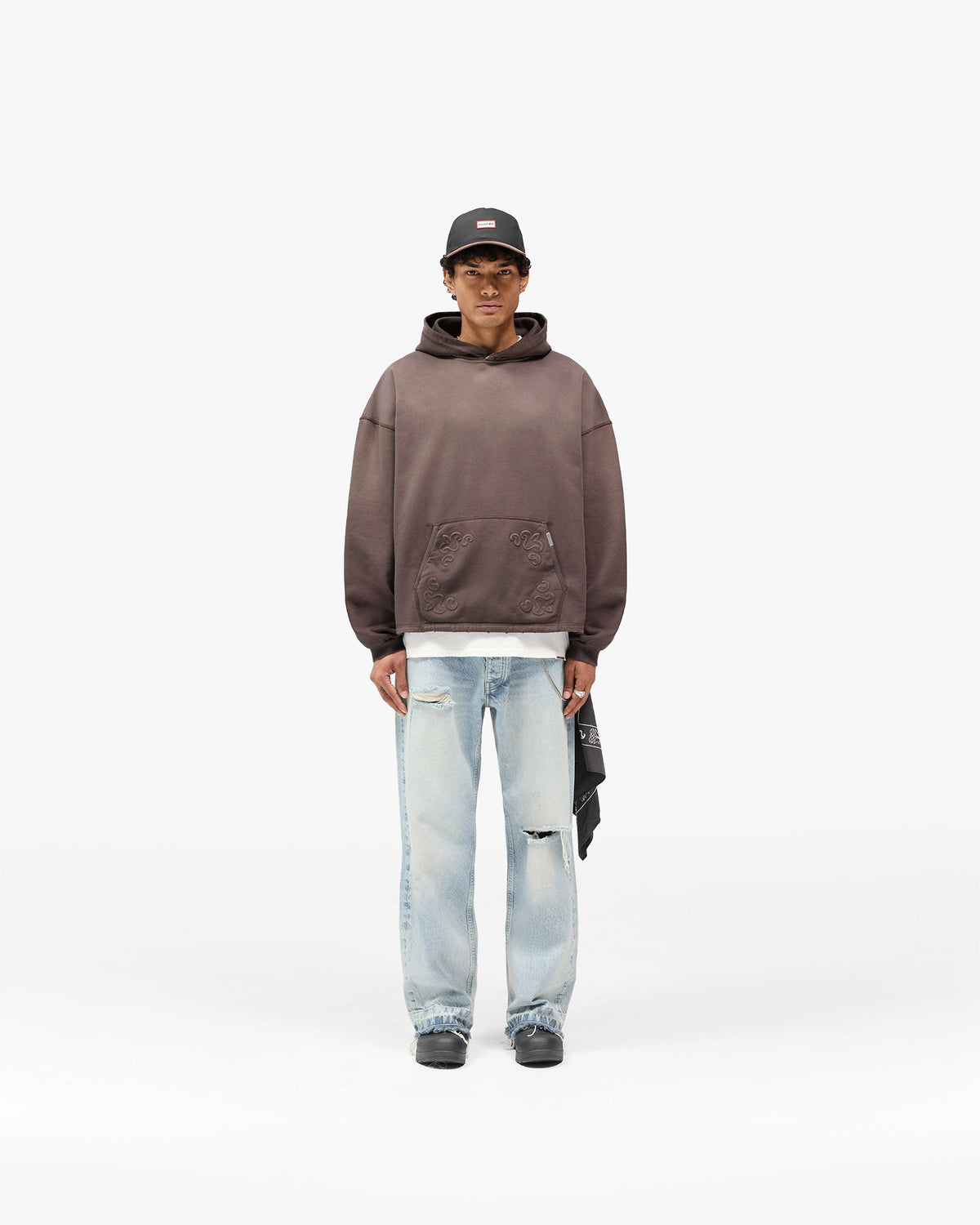 Represent X Hunter Hoodie - Stained Brown
