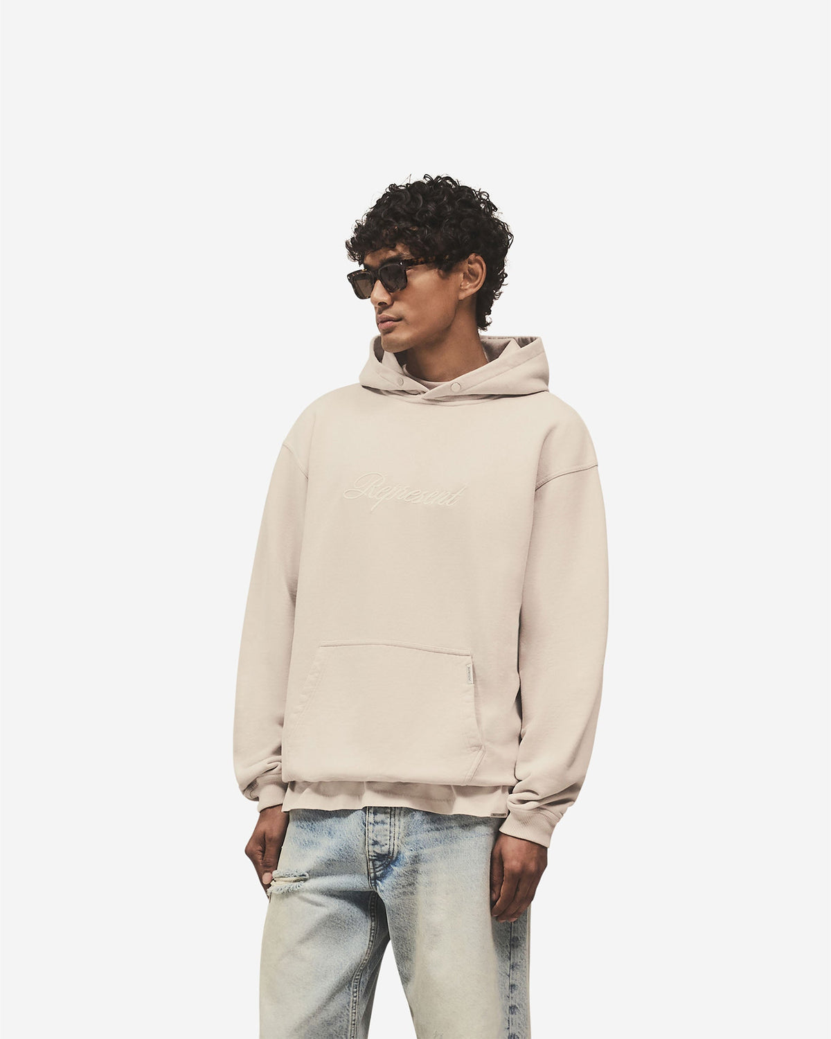 Script Logo Hoodie - Concrete